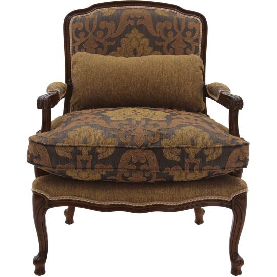 elegans fakeretes fotel klasszikus butor karpitozott fotel barna luxus villa kenyelmes nagymeretu balaton kastely butorzat faragott karpitos.jpg